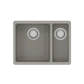 {{photo.Alt || photo.Description || 'Кухонная мойка Lemark SINARA 550.2-U подстольного монтажа с доп.чашей из кварцгранита цвет: Грей (9910081)'}}