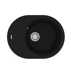 {{photo.Alt || photo.Description || 'Кухонная мойка Lemark LACHA 620 врезная овальная с крылом из кварцгранита цвет: Антрацит  (9910049)'}}