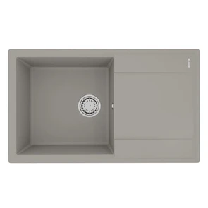 {{photo.Alt || photo.Description || 'Кухонная мойка Lemark IMANDRA 840 врезная прямоугольная с крылом из кварцгранита цвет: Грей (9910033)'}}