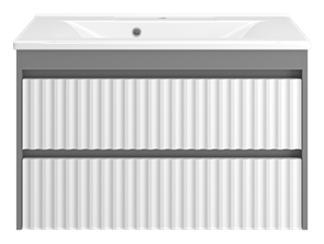 {{photo.Alt || photo.Description || 'Тумба под раковину Brevita Balaton 90 подвесная (белая, серая)'}}