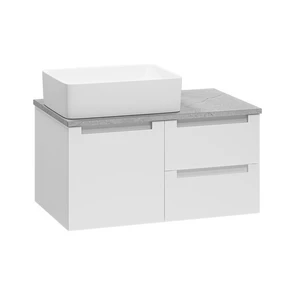 {{photo.Alt || photo.Description || 'CARGO - 80 Тумба подвесная с 2 ящ. 1 дв. белый + столешница + раковина'}}