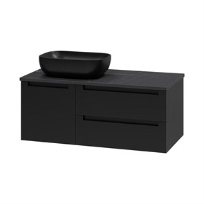 {{photo.Alt || photo.Description || 'CARGO -100 Тумба подвесная с 2 ящ. 1 дв. черный + столешница + раковина'}}