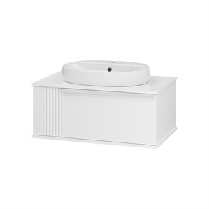 {{photo.Alt || photo.Description || 'Подвесная тумба с раковиной белая  Brevita Savoy 80'}}