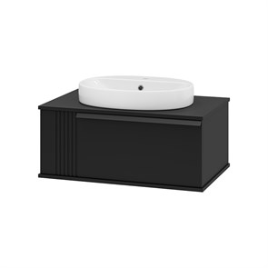 {{photo.Alt || photo.Description || 'Подвесная тумба с раковиной черная  Brevita Savoy 80'}}