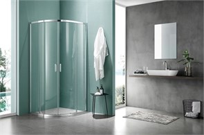 {{photo.Alt || photo.Description || 'AQ ARI RO 08020CH Душевой уголок 1/4 круга, двери раздвижные 800x800x2000, профиль хром, стекло прозрачное (старый артикул AQ NAA 2142-80)'}}