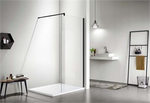 {{photo.Alt || photo.Description || 'Душевая перегородка Walk in с держателем 200х90, профиль черный матовый, стекло прозрачное'}}