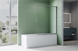 {{photo.Alt || photo.Description || 'Шторка на ванну стеклянная 100см, раздвижная, двухэлементная профиль оружейная сталь, Aquatek AQ.BSS.100.1GM, стекло прозрачное, закаленное'}}