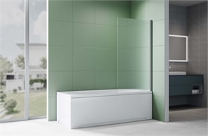 {{photo.Alt || photo.Description || 'Шторка на ванну стеклянная 80см, одноэлементная, поворотная, профиль оружейная сталь, Aquatek AQ.BS.080.2GM, стекло рифленое, закаленное'}}