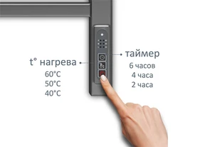 {{photo.Alt || photo.Description || 'Поларис П7 500х700 электрический (quick touch) Полотенцесушитель Aquatek (черный муар)'}}