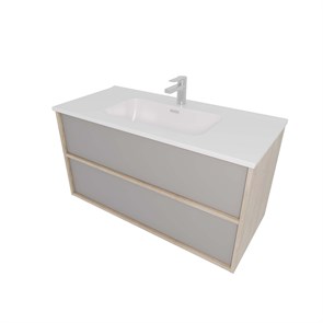 {{photo.Alt || photo.Description || 'Комплект мебели: Тумба ЛИБРА с раковиной 100см, 2 ящика с системой push-to-open, корпус дерево,цвет фасадов серый туман'}}