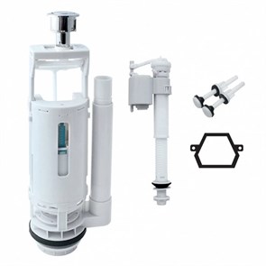 Двухуровневая водосливная арматура, нижний подвод, Тип B. Трапециевидная резинка IDDIS (F012400-02K) F012400-02K