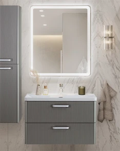 {{photo.Alt || photo.Description || 'Тумба с раковиной подвесная BelBagno DUE 80 Сатин, ручки белые'}}