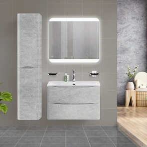 {{photo.Alt || photo.Description || 'Тумба с раковиной подвесная BelBagno ACQUA 90 Cemento Verona Grigio, раковина белая'}}