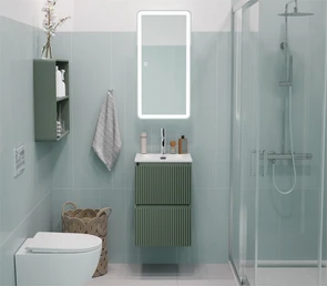 {{photo.Alt || photo.Description || 'Тумба с раковиной подвесная BelBagno UNO-MINI 40 Еловый Матовый, раковина BB-8099-3-40'}}