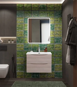 {{photo.Alt || photo.Description || 'Тумба с раковиной подвесная BelBagno MARINO-CER-N 70 Rovere Grigio, раковина белая'}}