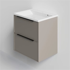 Тумба под раковину LA FENICE SIMPLA Cappuccino TWIN, FNC-01-SIM-C-80-2, бежевая 80 FNC-01-SIM-C-80-2