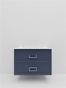 Тумба под раковину LA FENICE Cubo Blu Grigio TWIN, FNC-01-CUB-BG-100-2, синяя 100 FNC-01-CUB-BG-100-2