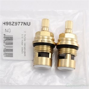Кран-букса 1/2" керамика (мах. 18 шлицов) Евро Vidima (пара) Агат (H98Z977NU) H98Z977NU