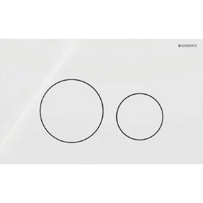 {{photo.Alt || photo.Description || 'Смывная клавиша Geberit Sigma40 для двойного смыва, круглая: Стекло/Белый'}}