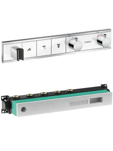 {{photo.Alt || photo.Description || '15356400S Set HG RainSelect термостатический смеситель для душа (15356400+15311180) белый/хром'}}