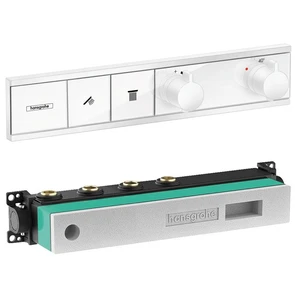 {{photo.Alt || photo.Description || '15380700S Set HG RainSelect термостатический смеситель для душа встройка 2 режима (15380700+15310180), матовый белый'}}