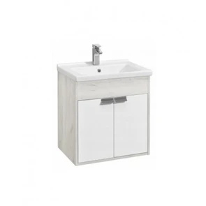 {{photo.Alt || photo.Description || 'Набор: 1A237301FAX10 Тумба-умывальник Флай 60 Бел Дуб КРАФТ/ 1WH302421 Раковина Миранда 60'}}