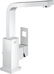 {{photo.Alt || photo.Description || '2313500E Eurocube Смеситель для раковины с донным клапаном, высоким изливом и ограничением расхода воды, хром'}}