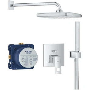 {{photo.Alt || photo.Description || 'Eurocube Набор для душа: смеситель, SmartBox, верх. душ Tempesta 250 Cube с душ кронш 380 мм, , ручн. душ Euphoria Cube Stick, шланг 1500 мм'}}