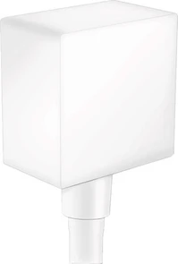 {{photo.Alt || photo.Description || '26455700 FixFit Square Шланговое подсоединение с клапаном обратного тока, матовый белый'}}