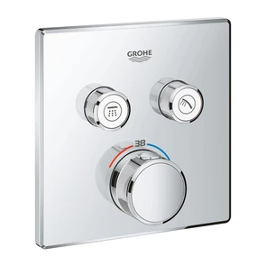 {{photo.Alt || photo.Description || 'Grohtherm SmartControl Внешняя часть термостатического смесителя на 2 выхода, хром'}}