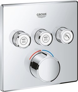 {{photo.Alt || photo.Description || '29149000 Grohtherm SmartControl Смеситель на 3 выхода, внешняя часть, хром'}}