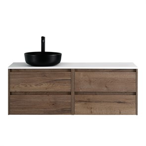 {{photo.Alt || photo.Description || 'Тумба со столешницей подвесная BelBagno KRAFT 120 Rovere Tabacco, раковина слева'}}