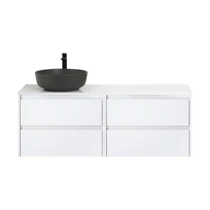 {{photo.Alt || photo.Description || 'Тумба со столешницей и накладной раковиной подвесная BelBagno KRAFT 120 Bianco Opaco, раковина слева'}}