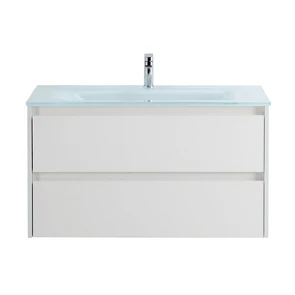 {{photo.Alt || photo.Description || 'Тумба со стеклянной раковиной подвесная BelBagno KRAFT 80 Bianco Opaco, раковина белая'}}
