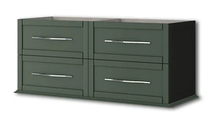 {{photo.Alt || photo.Description || 'Тумба с раковиной подвесная на две чаши CEZARES ТИФФАНИ (TIFFANY) 120 Verde opaco, раковина белая'}}