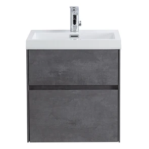 {{photo.Alt || photo.Description || 'Тумба с раковиной подвесная BelBagno PIETRA MINI 50AS Stucco Cemento, раковина белая'}}