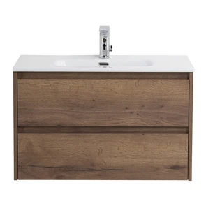 {{photo.Alt || photo.Description || 'Тумба с раковиной подвесная BelBagno KRAFT 39 80 Rovere Tabacco, раковина белая'}}