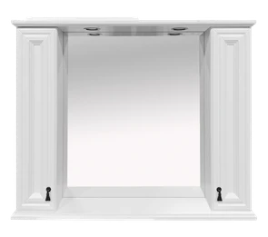 {{photo.Alt || photo.Description || 'Лувр -105 Зеркало с 2-мя шкафчиками, белое'}}