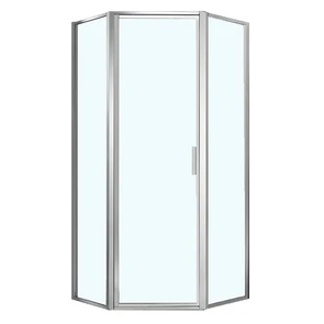 {{photo.Alt || photo.Description || 'Душевое ограждение Azario RICHMOND 900х900х2000 5-угольный, БЕЗ ПОДДОНА, прозрачное стекло 6 мм,  профиль серебро (AZ-NAG3231 900)'}}