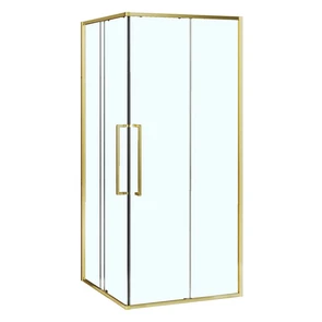 {{photo.Alt || photo.Description || 'Шанхай- Душевое ограждение SQP-100х100х195, прозрачное стекло 6 мм, профиль брашированное золото AZ-R43-100-BGL-CL'}}