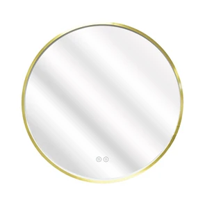 {{photo.Alt || photo.Description || 'Димион - Зеркало круглое 700х45 c LED диммером, подогревом, сенсорный выключатель, матовый золотой 2700k-4000k-6500k (13Вт) АZ-LED011025'}}