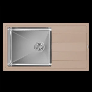 {{photo.Alt || photo.Description || 'Мойка Florentina "Комби" 860, песочный FS (21.400.D0860.107)'}}
