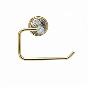 {{photo.Alt || photo.Description || 'Держатель туалетной бумаги золотой с кристаллами SWAROVSKI BRAVAT (D7285G-SW)'}}