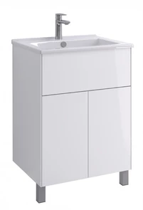 Форест Про 60 Тумба Белый глянец (БЕЗ УМЫВАЛЬНИКА ЭЛИНА 60) 1A297001FR010