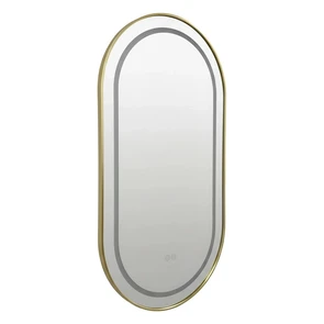 {{photo.Alt || photo.Description || 'Джоли - Зеркало овальное 500х900х50 c LED диммером, подогревом, сенсорный выключатель, матовый золотой 2700k-4000k-6500k (12Вт) АZ-LED012625'}}