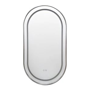 {{photo.Alt || photo.Description || 'Джоли - Зеркало овальное 500х900х50 c LED диммером, подогревом, сенсорный выключатель, глянцевый хром 2700k-4000k-6500k (12Вт) АZ-LED012825'}}