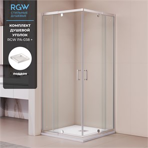 {{photo.Alt || photo.Description || 'Комплект: Угол RGW PA-038 + поддон RGW CR'}}