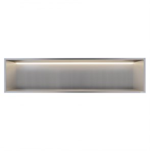 {{photo.Alt || photo.Description || 'Скрытая настенная ниша из нержавеющей стали ABBER Nischen AN3006BST с LED подсветкой, сталь брашированная'}}
