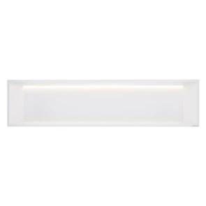 {{photo.Alt || photo.Description || 'Скрытая настенная ниша из нержавеющей стали ABBER Nischen AN3006MW с LED подсветкой, белая матовая'}}