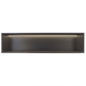 {{photo.Alt || photo.Description || 'Скрытая настенная ниша из нержавеющей стали ABBER Nischen AN3006NG с LED подсветкой, оружейная сталь'}}